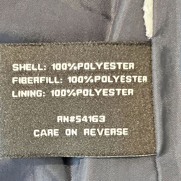 Colebrook Essentials Puffer Vest Sz Small Black w Beige Dots Lined Zip Pockets - Picture 8 of 9